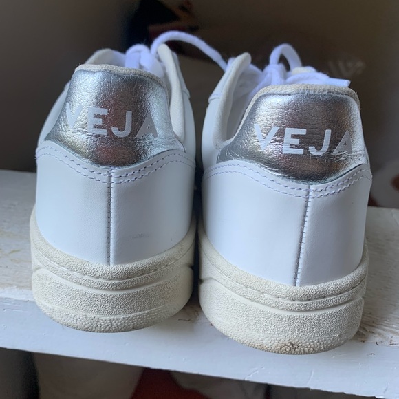 VEJA V-10 CHROMEFREE LEATHER WHITE, Women's, 37 (7) - Picture 7 of 8